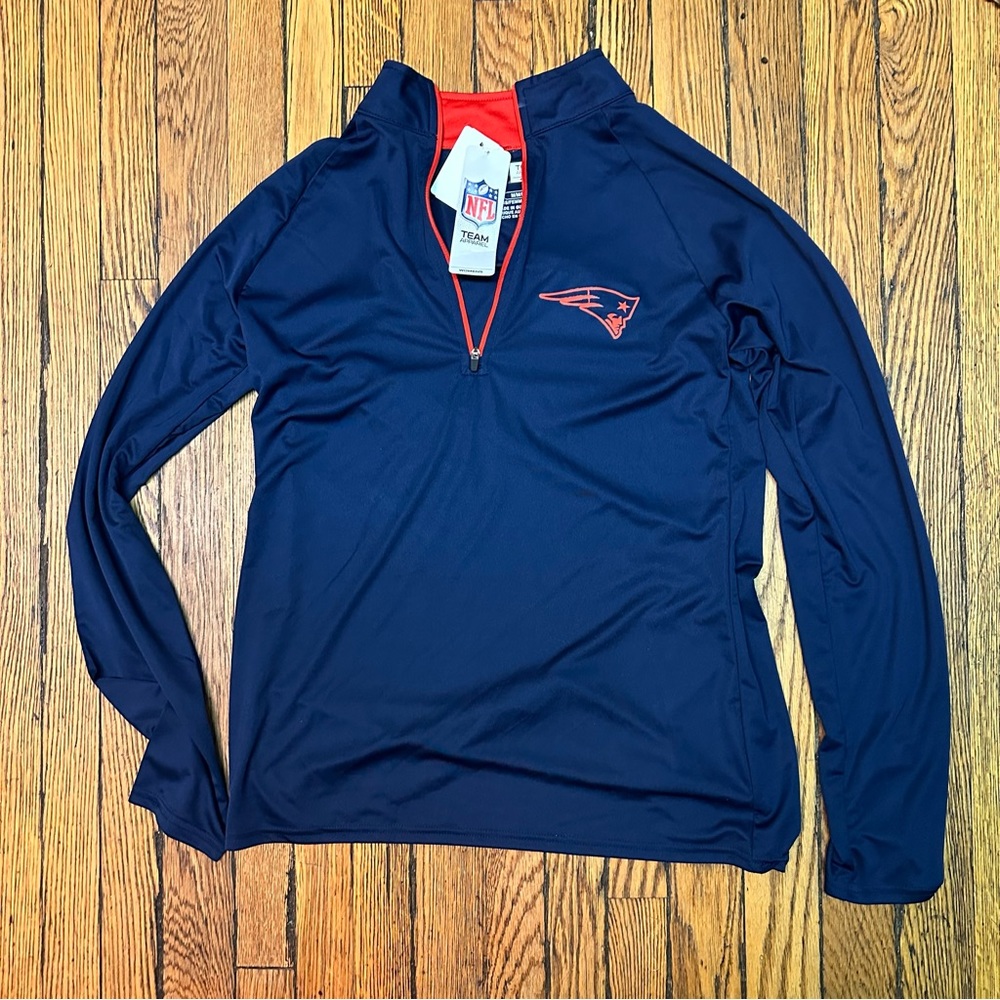 NWT New England patriots NFL gear women’s quarter zip